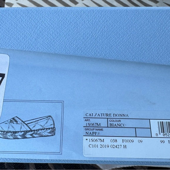 Prada espadrilles, white, size 38 - Picture 3 of 6